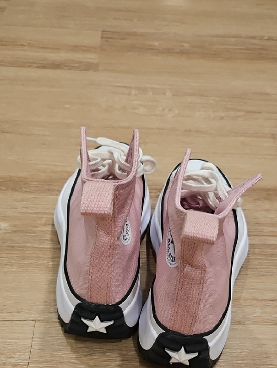 Converse Pink High Top Canvas Sneakers - Picture 5 of 11